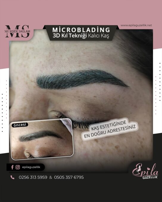 Nazilli - Microblading 3D Kıl Tekniği Kalıcı Kaş Kontürü