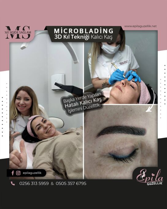 Nazilli - Microblading 3D Kıl Tekniği Kalıcı Kaş Kontürü