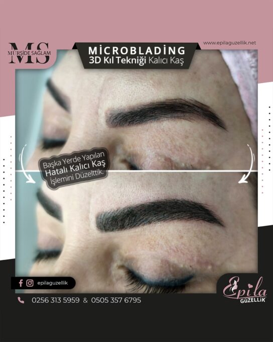 Nazilli - Microblading 3D Kıl Tekniği Kalıcı Kaş Kontürü