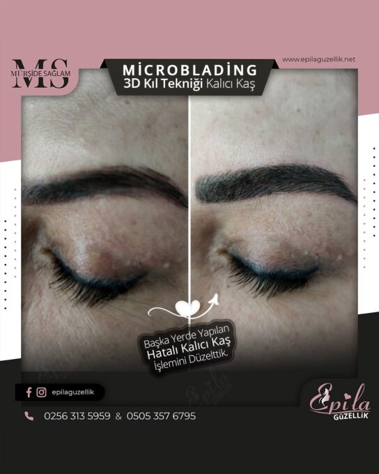 Nazilli - Microblading 3D Kıl Tekniği Kalıcı Kaş Kontürü