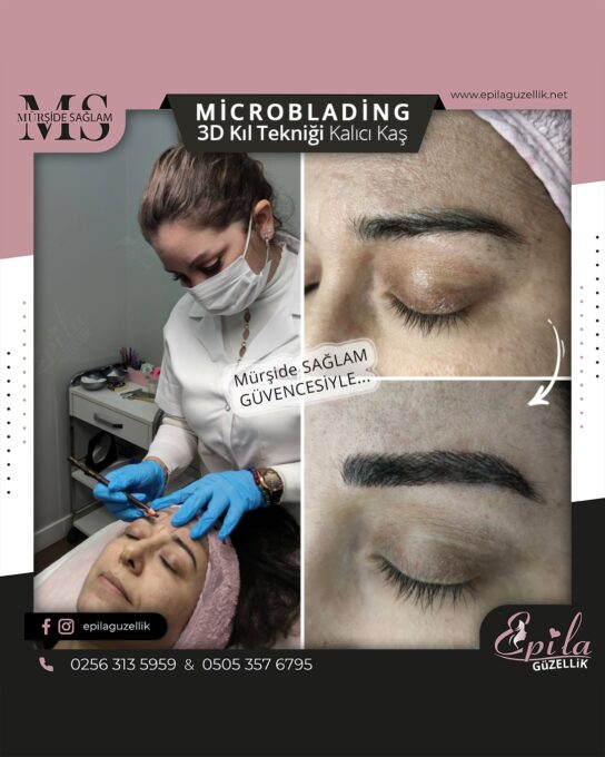 Nazilli - Microblading 3D Kıl Tekniği Kalıcı Kaş Kontürü