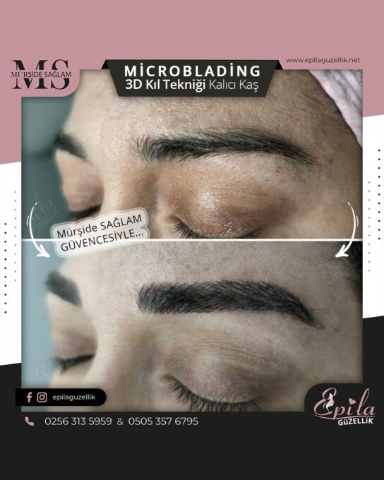 Nazilli - Microblading 3D Kıl Tekniği Kalıcı Kaş Kontürü