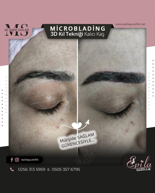 Nazilli - Microblading 3D Kıl Tekniği Kalıcı Kaş Kontürü