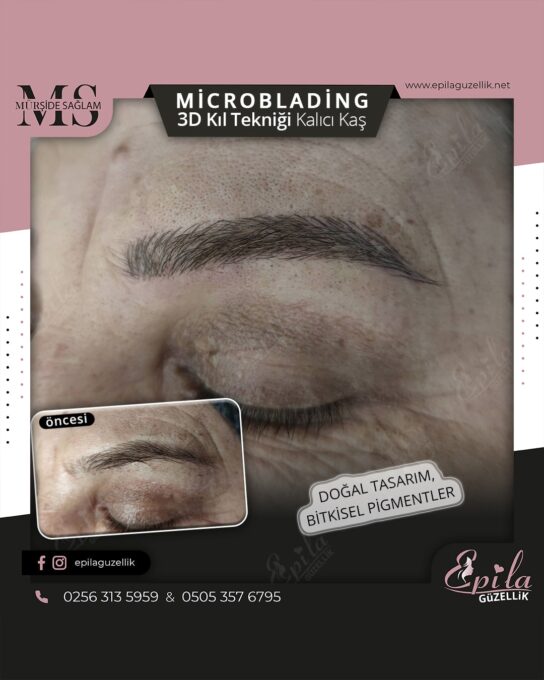 Nazilli - Microblading 3D Kıl Tekniği Kalıcı Kaş Kontürü