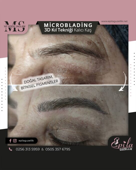 Nazilli - Microblading 3D Kıl Tekniği Kalıcı Kaş Kontürü