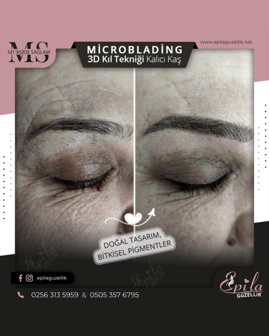 Nazilli - Microblading 3D Kıl Tekniği Kalıcı Kaş Kontürü