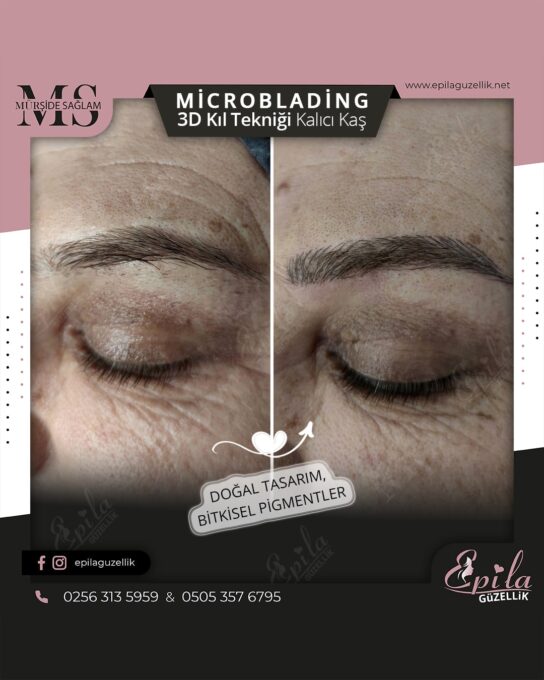 Nazilli - Microblading 3D Kıl Tekniği Kalıcı Kaş Kontürü