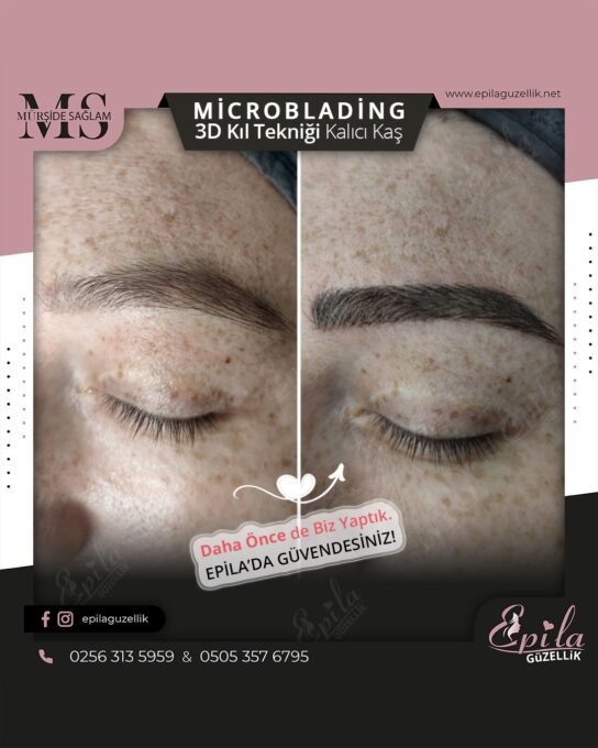 Nazilli - Microblading 3D Kıl Tekniği Kalıcı Kaş Kontürü