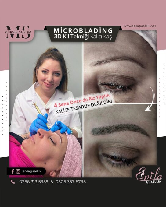 Nazilli - Microblading 3D Kıl Tekniği Kalıcı Kaş Kontürü