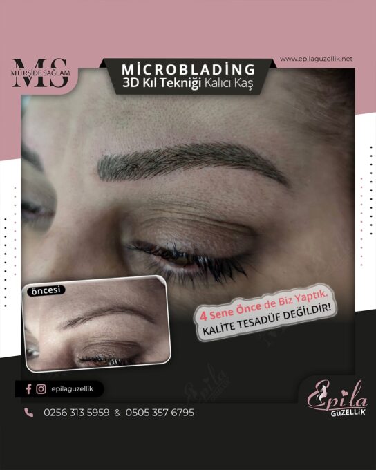 Nazilli - Microblading 3D Kıl Tekniği Kalıcı Kaş Kontürü