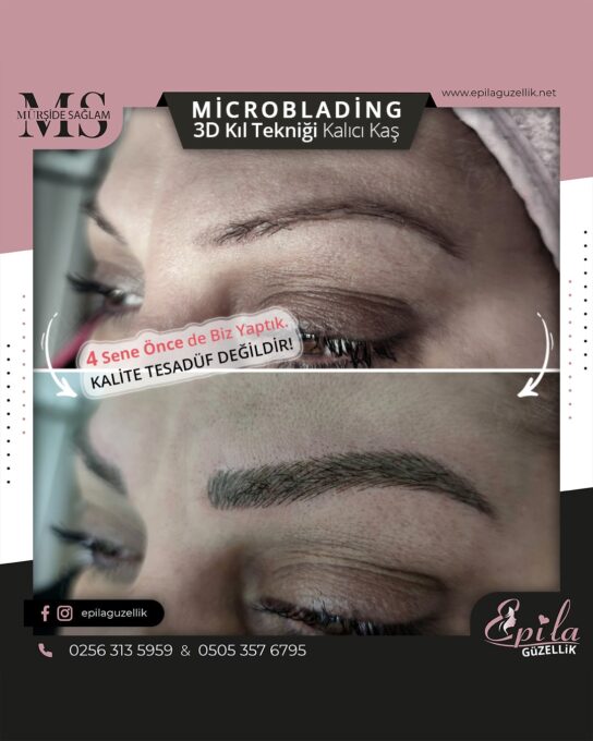 Nazilli - Microblading 3D Kıl Tekniği Kalıcı Kaş Kontürü