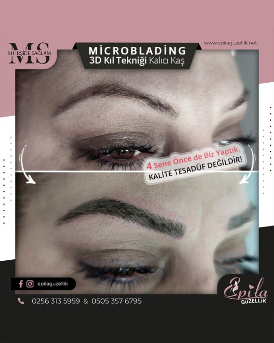 Nazilli - Microblading 3D Kıl Tekniği Kalıcı Kaş Kontürü