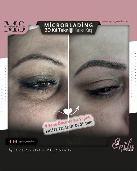 Nazilli - Microblading 3D Kıl Tekniği Kalıcı Kaş Kontürü