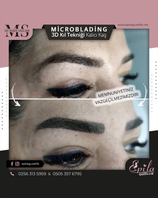 Nazilli - Microblading 3D Kıl Tekniği Kalıcı Kaş Kontürü