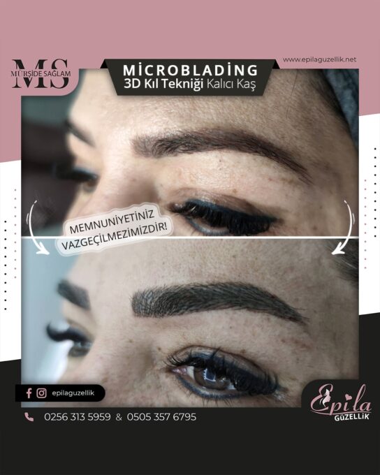 Nazilli - Microblading 3D Kıl Tekniği Kalıcı Kaş Kontürü