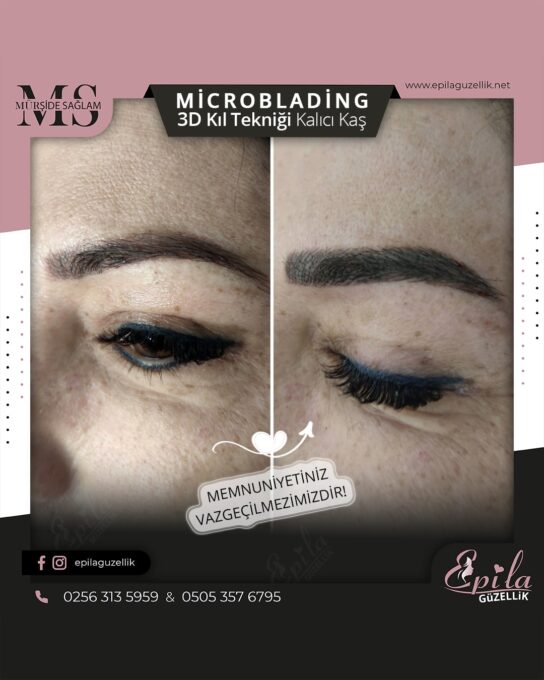 Nazilli - Microblading 3D Kıl Tekniği Kalıcı Kaş Kontürü