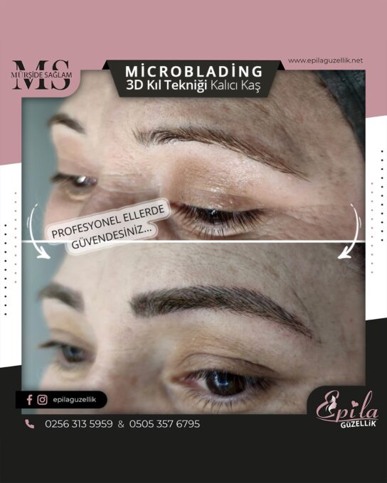 Nazilli - Microblading 3D Kıl Tekniği Kalıcı Kaş Kontürü