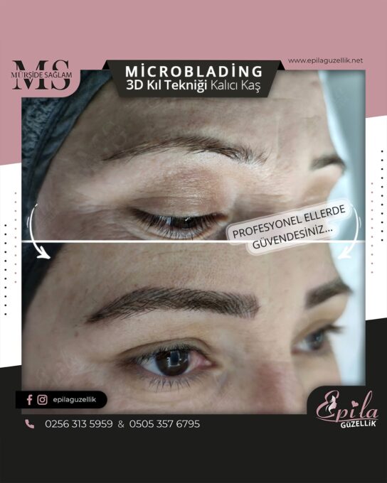 Nazilli - Microblading 3D Kıl Tekniği Kalıcı Kaş Kontürü