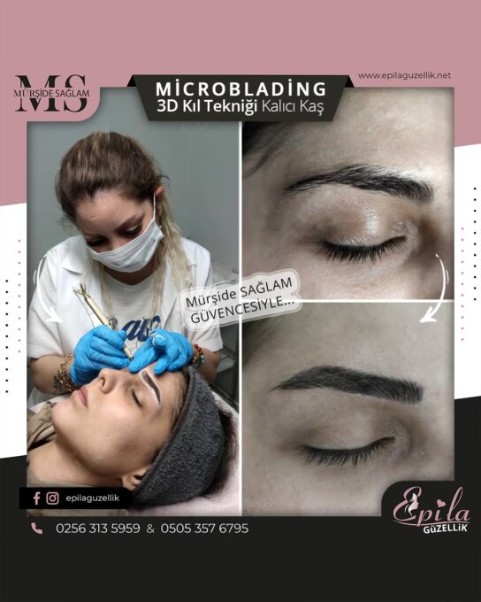 Nazilli - Microblading 3D Kıl Tekniği Kalıcı Kaş Kontürü