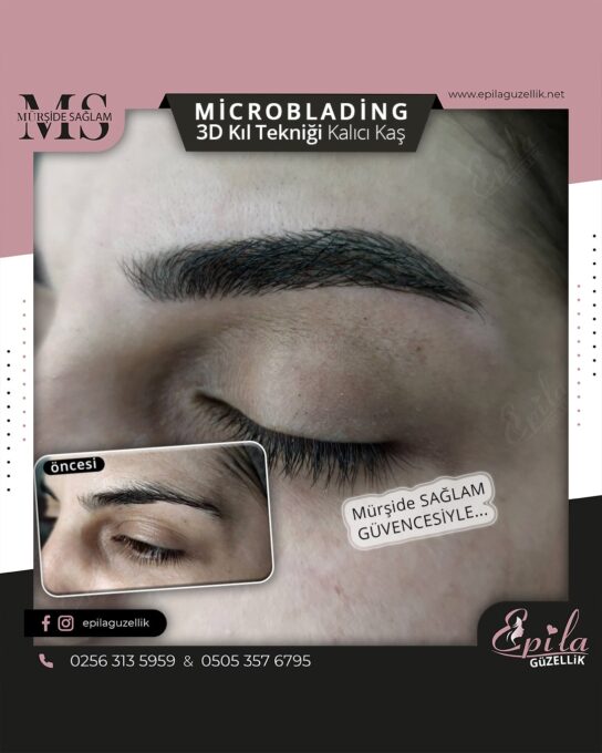 Nazilli - Microblading 3D Kıl Tekniği Kalıcı Kaş Kontürü