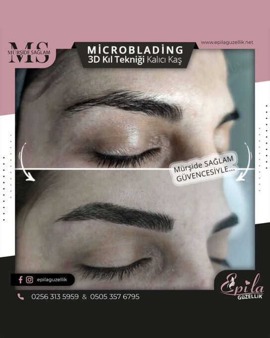 Nazilli - Microblading 3D Kıl Tekniği Kalıcı Kaş Kontürü