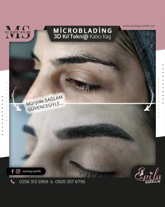 Nazilli - Microblading 3D Kıl Tekniği Kalıcı Kaş Kontürü