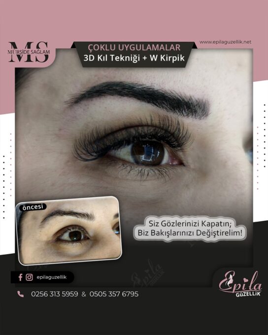 Nazilli - Microblading 3D Kıl Tekniği Kalıcı Kaş Kontürü