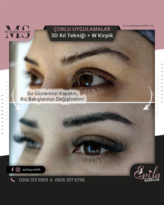 Nazilli - Microblading 3D Kıl Tekniği Kalıcı Kaş Kontürü