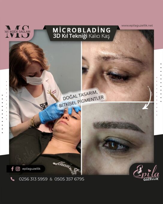 Nazilli - Microblading 3D Kıl Tekniği Kalıcı Kaş Kontürü