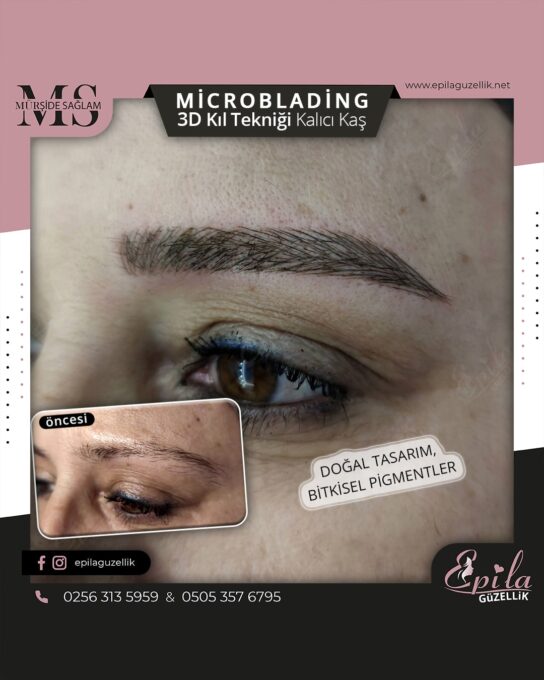 Nazilli - Microblading 3D Kıl Tekniği Kalıcı Kaş Kontürü