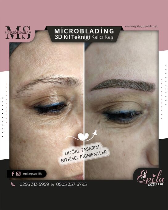 Nazilli - Microblading 3D Kıl Tekniği Kalıcı Kaş Kontürü