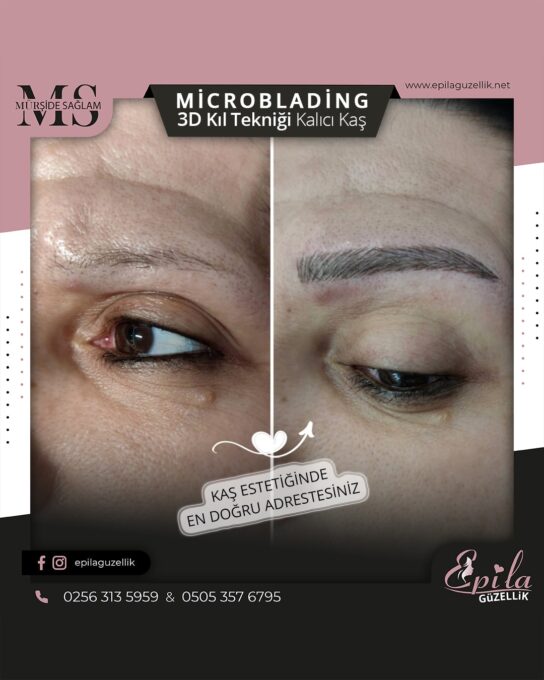 Nazilli - Microblading 3D Kıl Tekniği Kalıcı Kaş Kontürü