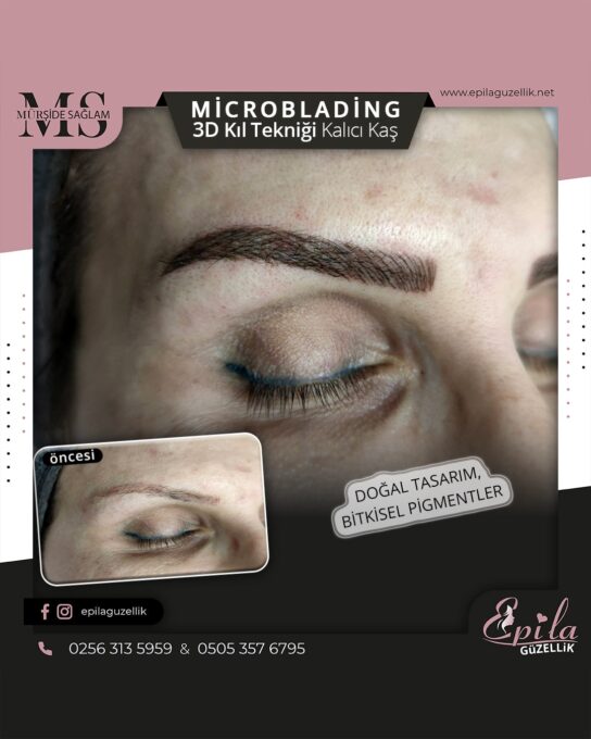 Nazilli - Microblading 3D Kıl Tekniği Kalıcı Kaş Kontürü