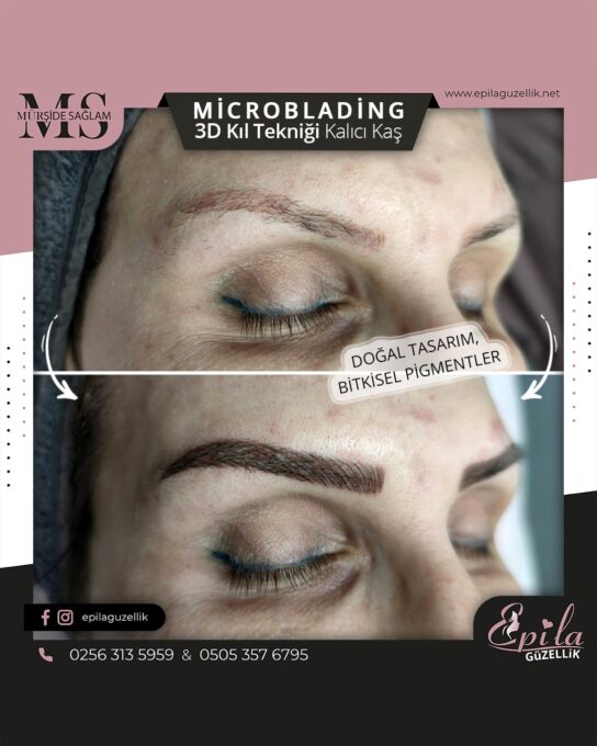 Nazilli - Microblading 3D Kıl Tekniği Kalıcı Kaş Kontürü