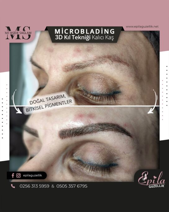 Nazilli - Microblading 3D Kıl Tekniği Kalıcı Kaş Kontürü