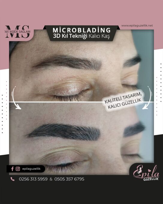 Nazilli - Microblading 3D Kıl Tekniği Kalıcı Kaş Kontürü