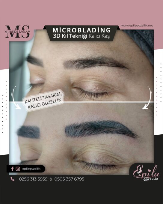 Nazilli - Microblading 3D Kıl Tekniği Kalıcı Kaş Kontürü