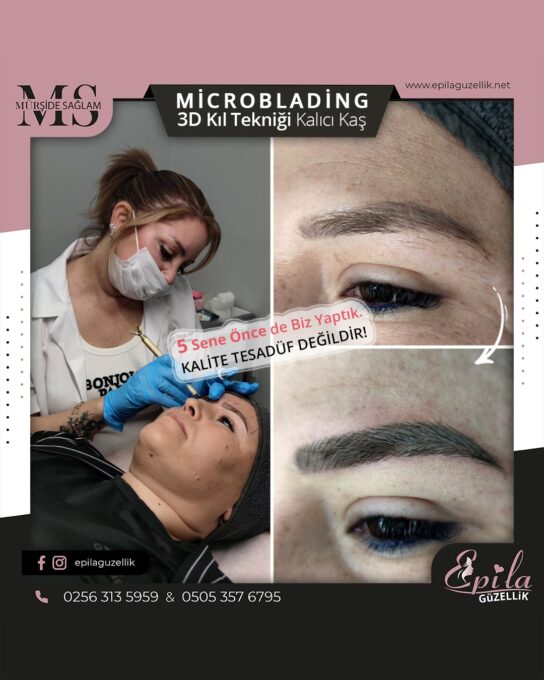 Nazilli - Microblading 3D Kıl Tekniği Kalıcı Kaş Kontürü