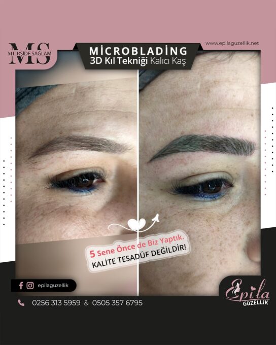 Nazilli - Microblading 3D Kıl Tekniği Kalıcı Kaş Kontürü