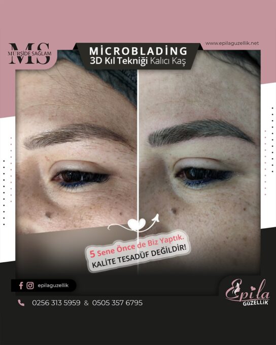 Nazilli - Microblading 3D Kıl Tekniği Kalıcı Kaş Kontürü