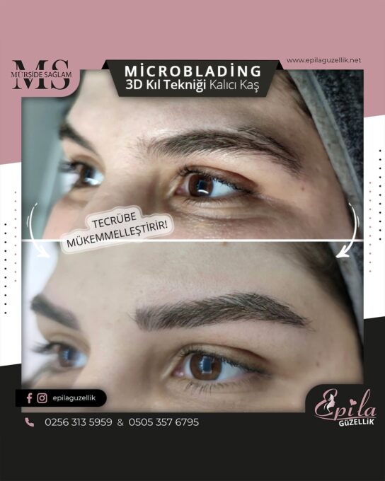 Nazilli - Microblading 3D Kıl Tekniği Kalıcı Kaş Kontürü