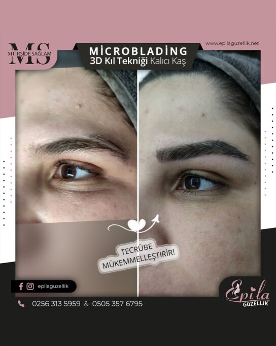 Nazilli - Microblading 3D Kıl Tekniği Kalıcı Kaş Kontürü