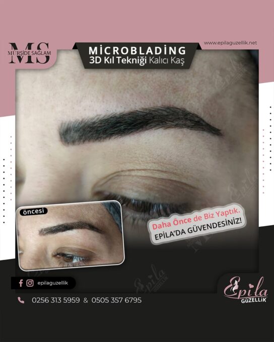 Nazilli - Microblading 3D Kıl Tekniği Kalıcı Kaş Kontürü