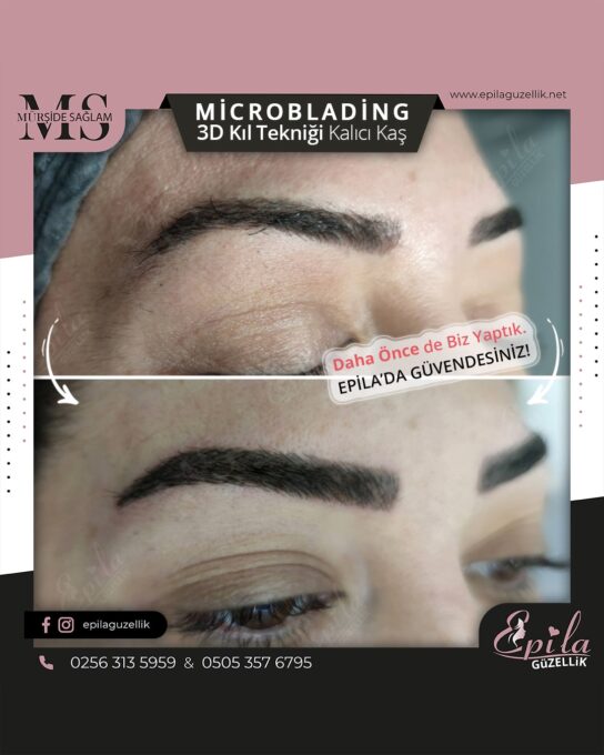 Nazilli - Microblading 3D Kıl Tekniği Kalıcı Kaş Kontürü