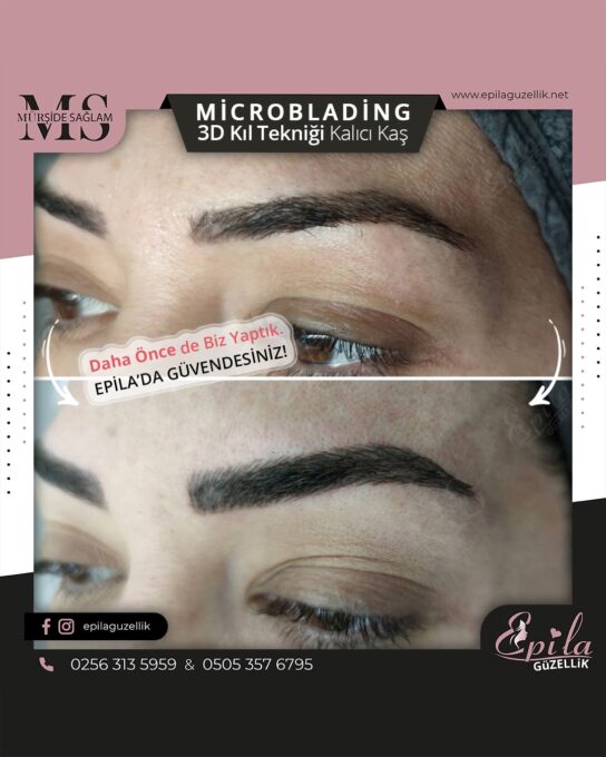 Nazilli - Microblading 3D Kıl Tekniği Kalıcı Kaş Kontürü