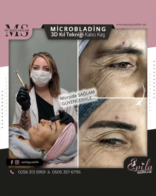 Nazilli - Microblading 3D Kıl Tekniği Kalıcı Kaş Kontürü