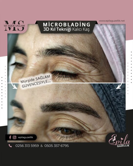 Nazilli - Microblading 3D Kıl Tekniği Kalıcı Kaş Kontürü