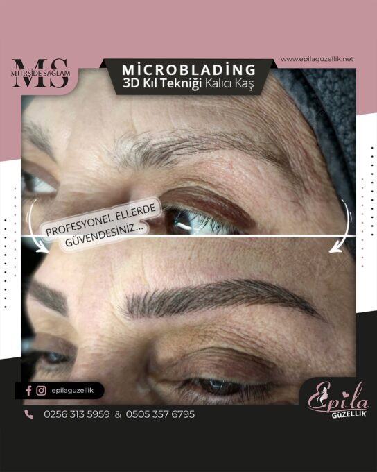 Nazilli - Microblading 3D Kıl Tekniği Kalıcı Kaş Kontürü