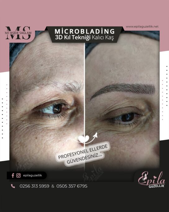 Nazilli - Microblading 3D Kıl Tekniği Kalıcı Kaş Kontürü