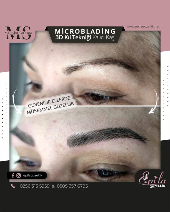 Nazilli - Microblading 3D Kıl Tekniği Kalıcı Kaş Kontürü